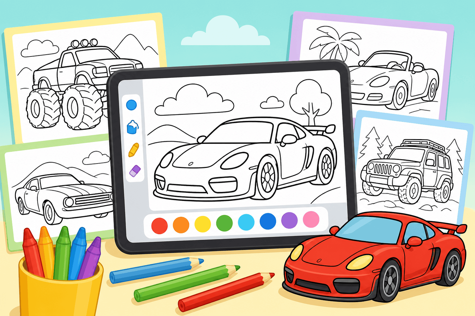 Best Car Coloring Pages Online — 2026 Guide