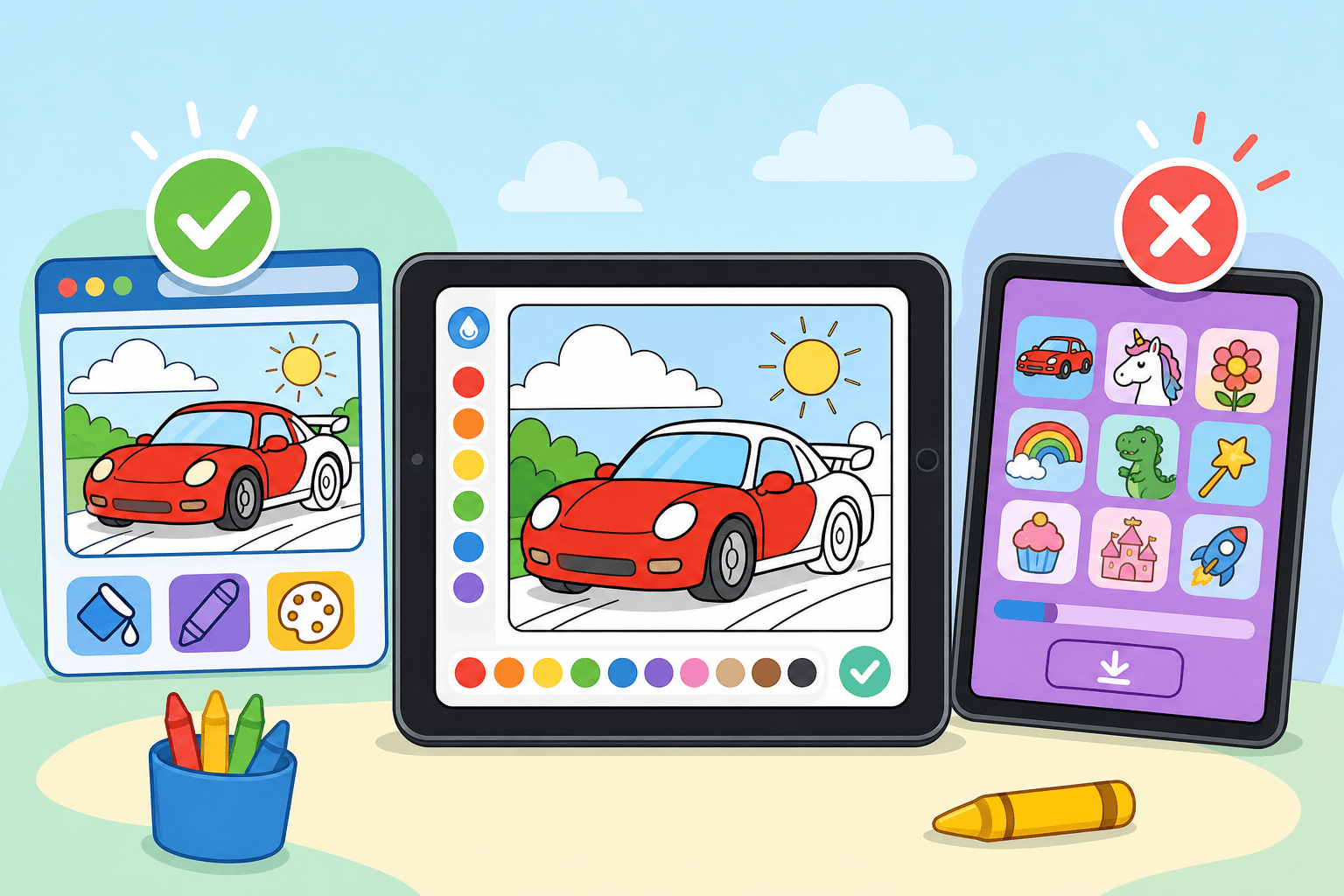 Online Coloring for Tablets: Why It Beats Coloring Apps