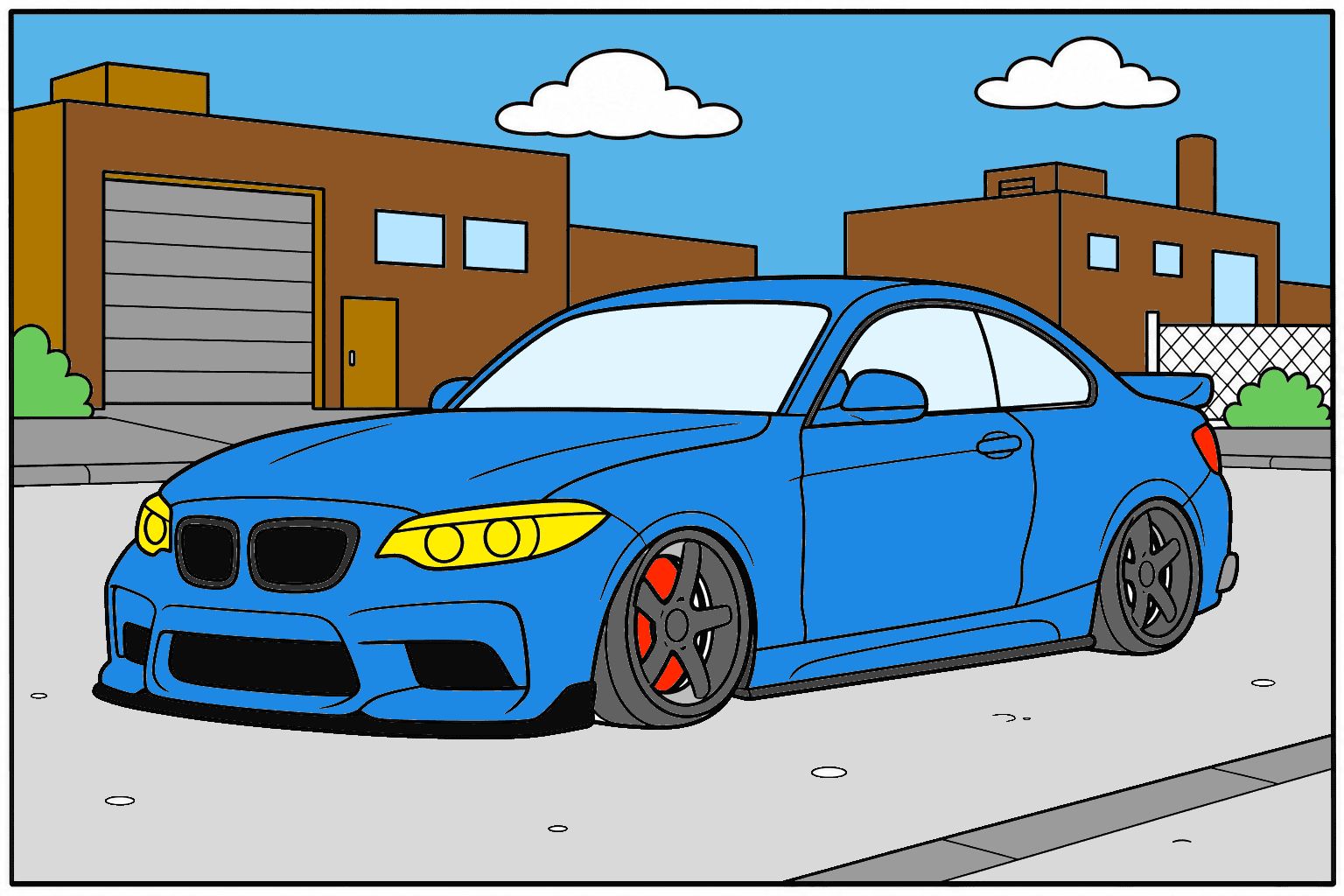 Nissan GT-R colored by Lucas S. on Online Cars Coloring