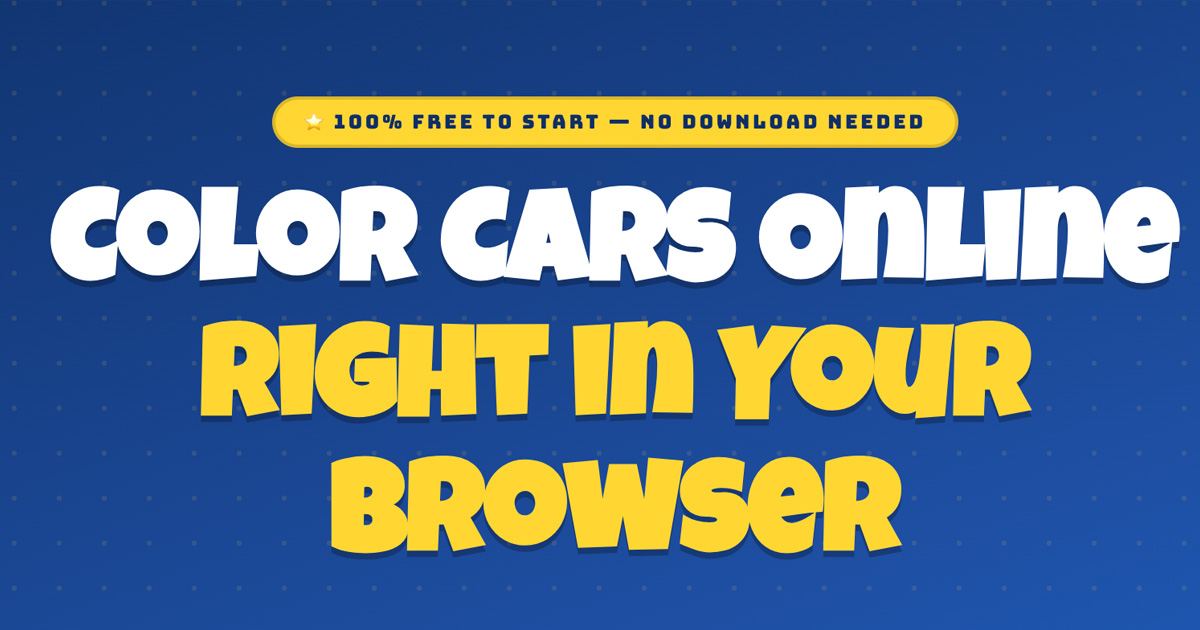Welcome to the Online Cars Coloring Blog