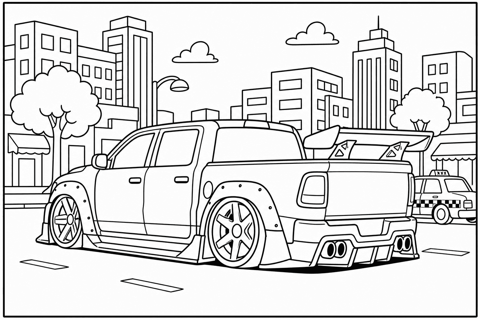 Ram 1500 TRX coloring page