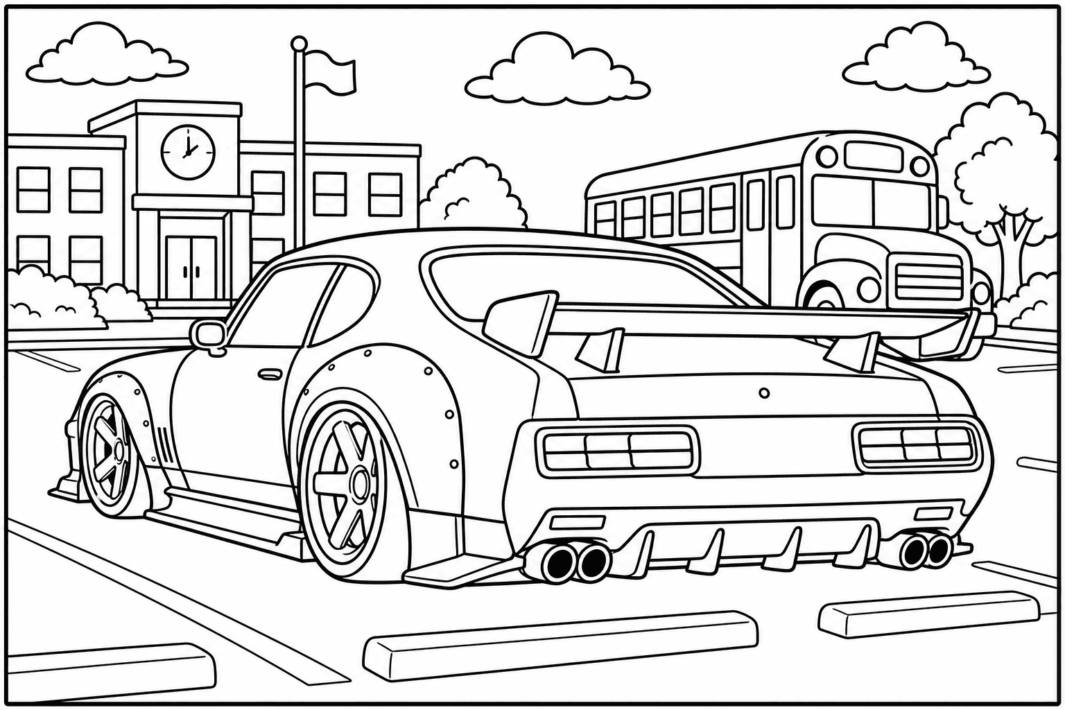 Pontiac GTO Judge coloring page