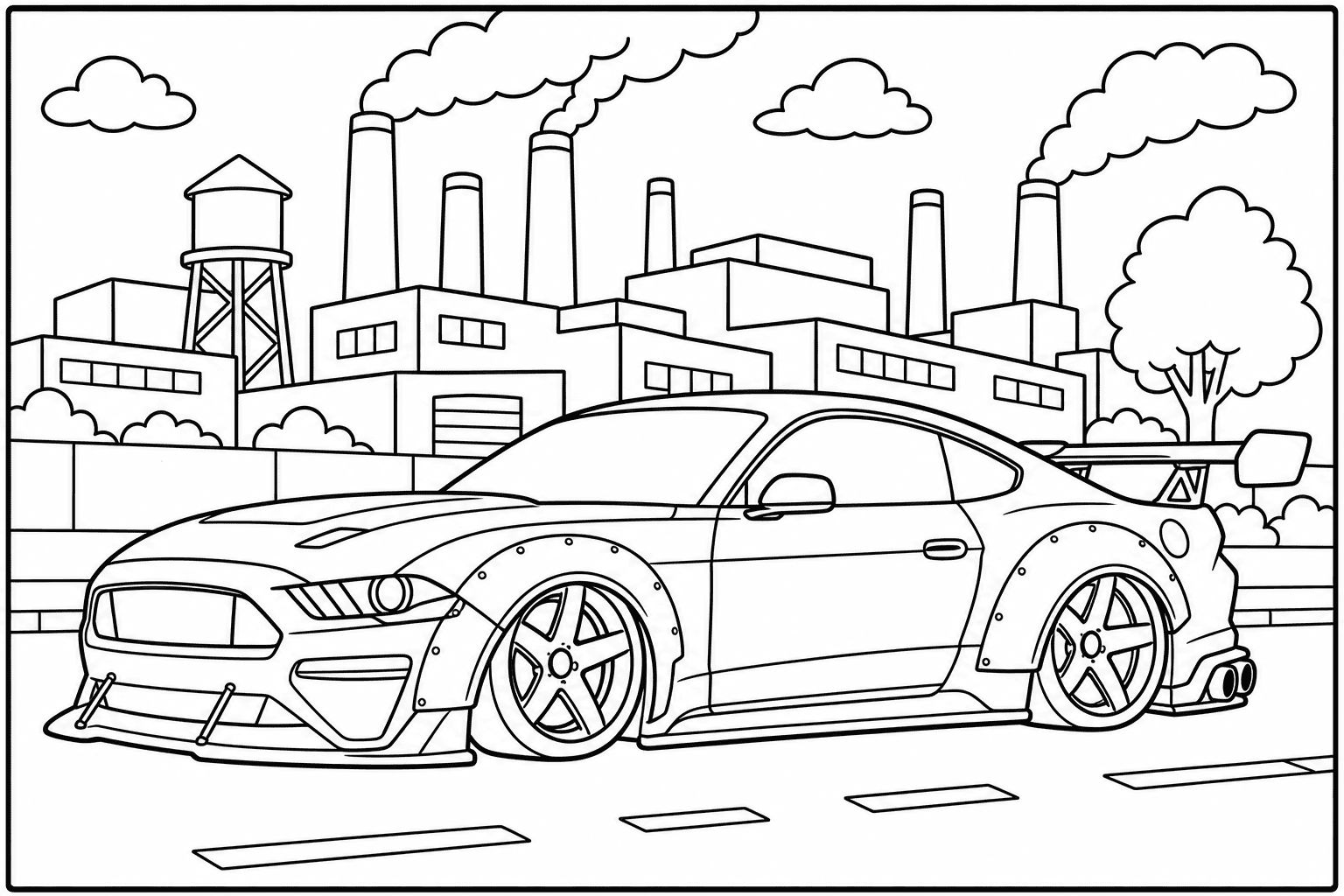 Ford Mustang RTR Spec 5 coloring page