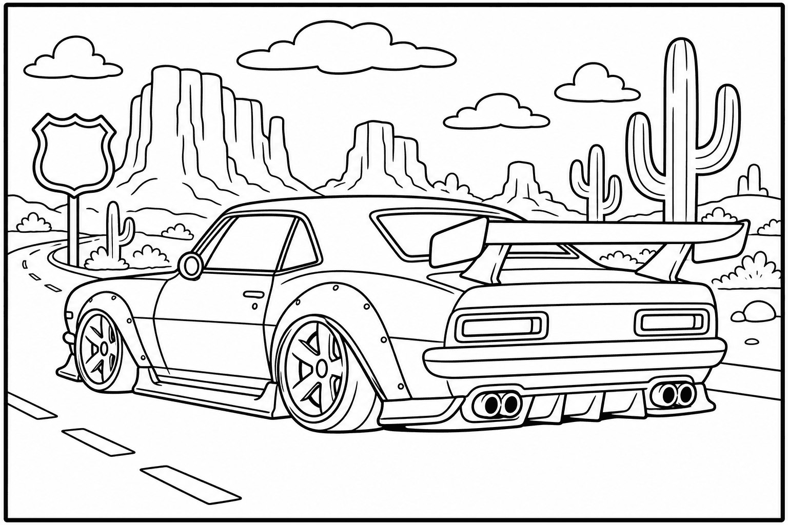 Chevrolet Camaro SS 396 coloring page