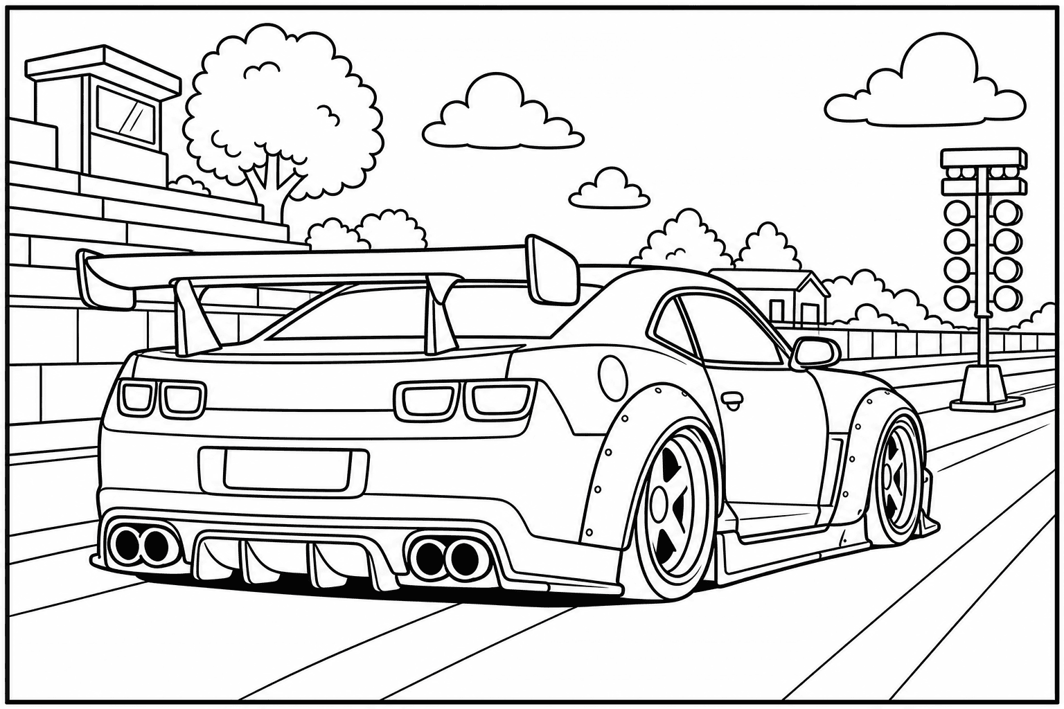 Chevrolet Camaro SS 5th Gen coloring page