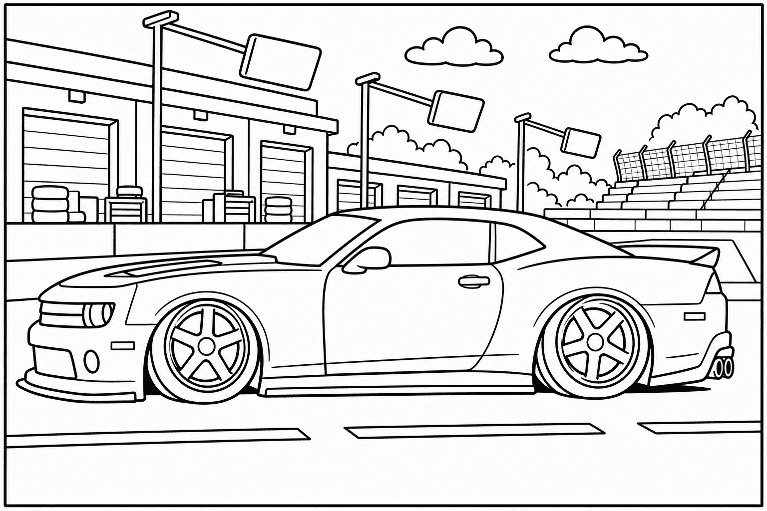 Chevrolet Camaro Z/28 coloring page