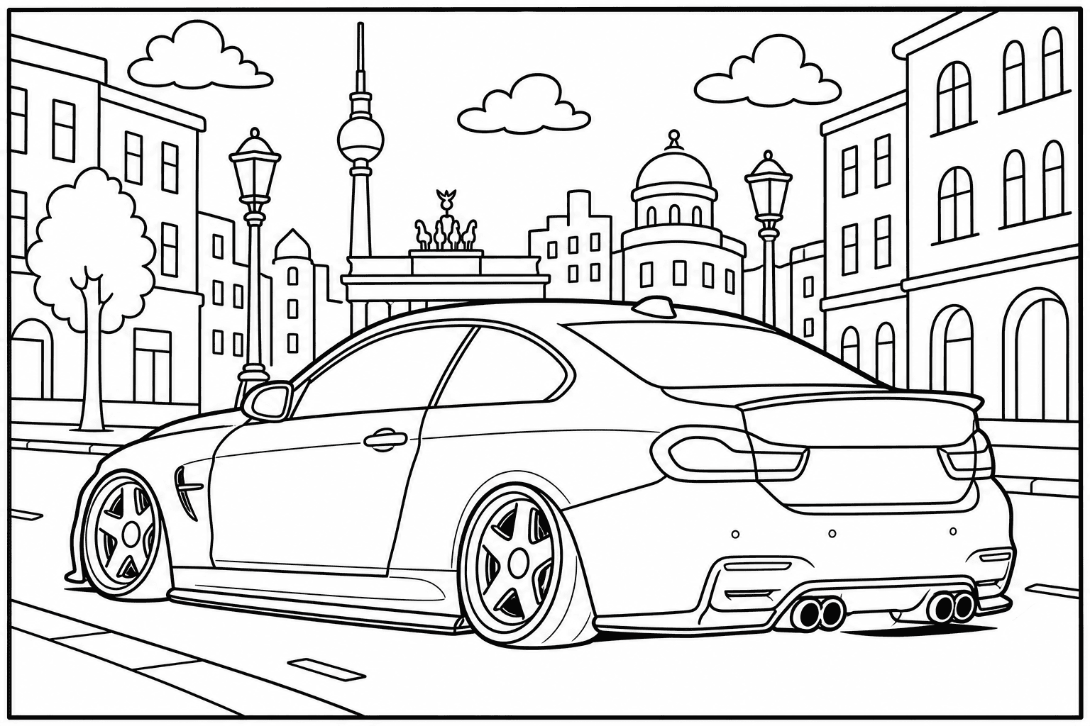 BMW M4 Coupe F82 coloring page