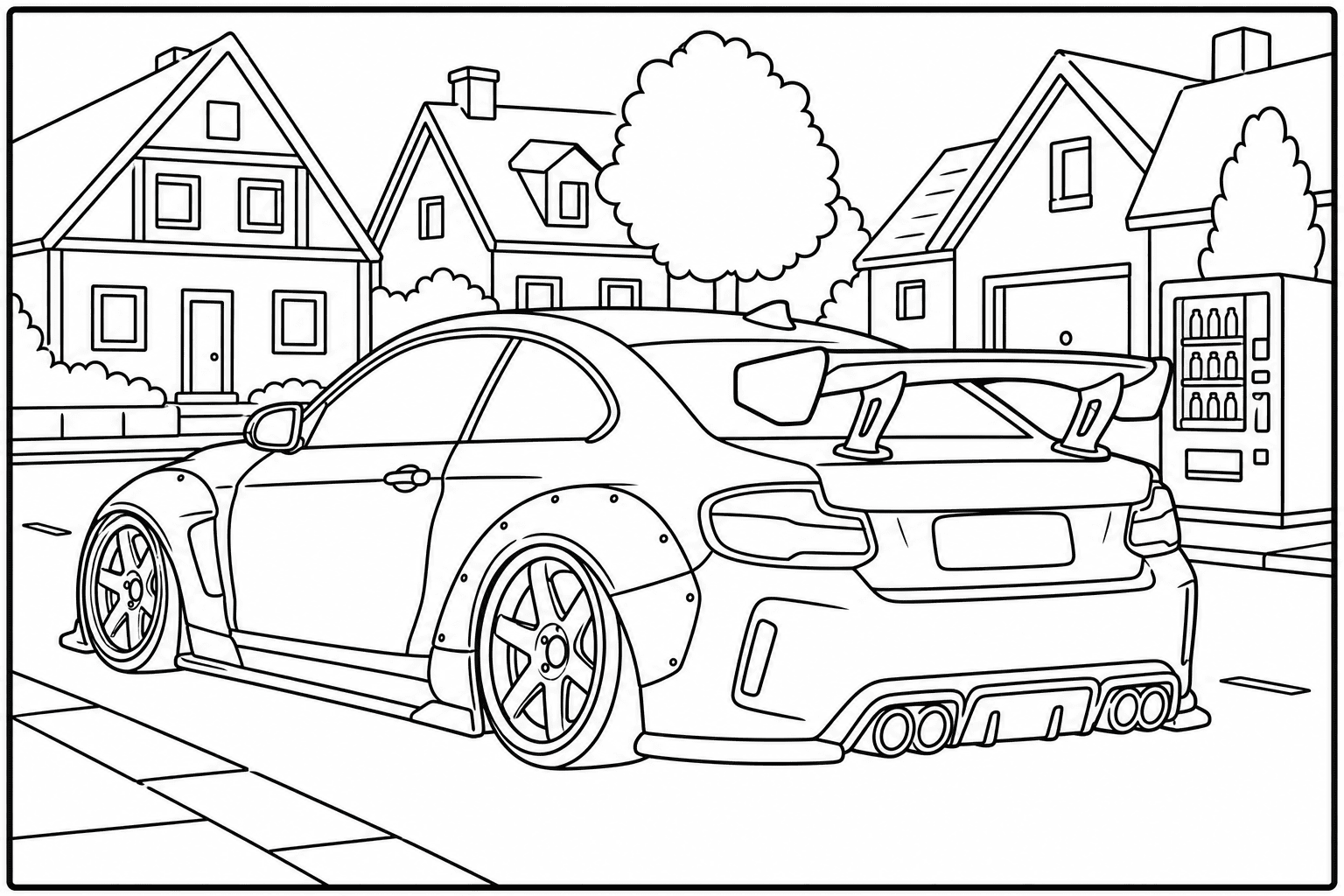 BMW M2 Competition F87 coloring page