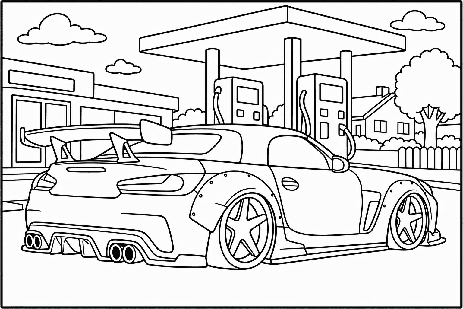 BMW Z4 M40i G29 coloring page