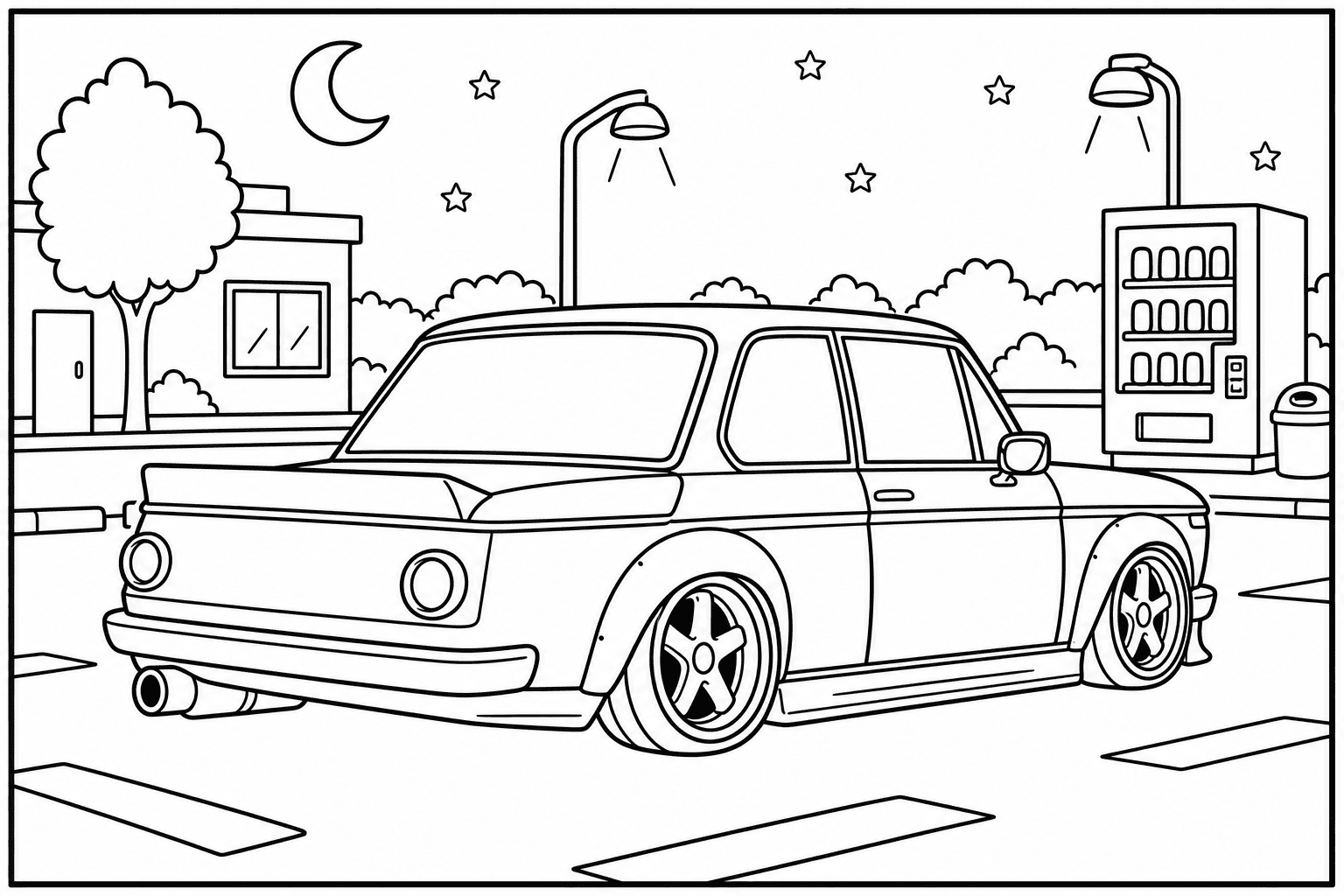 BMW 2002 Turbo coloring page