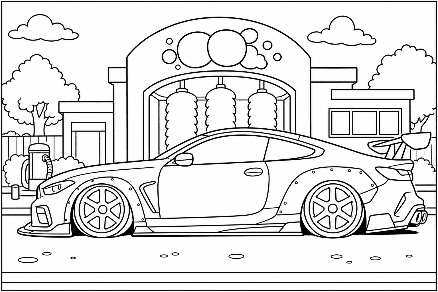BMW M8 Competition Coupe F92 coloring page