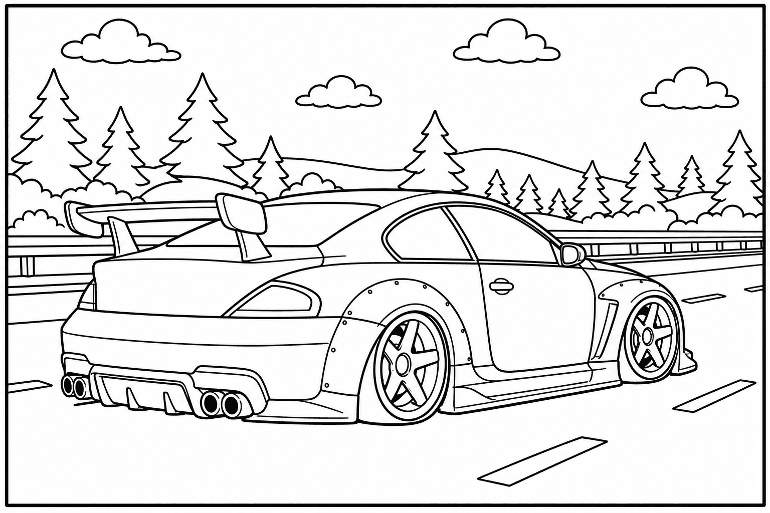 BMW M6 E63 Coupe coloring page