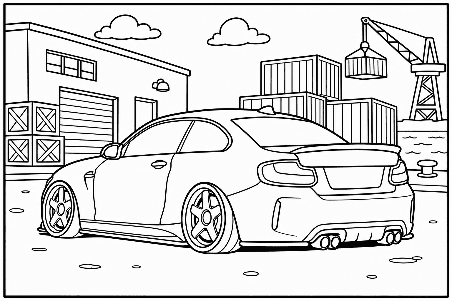 BMW M2 Coupe F87 coloring page