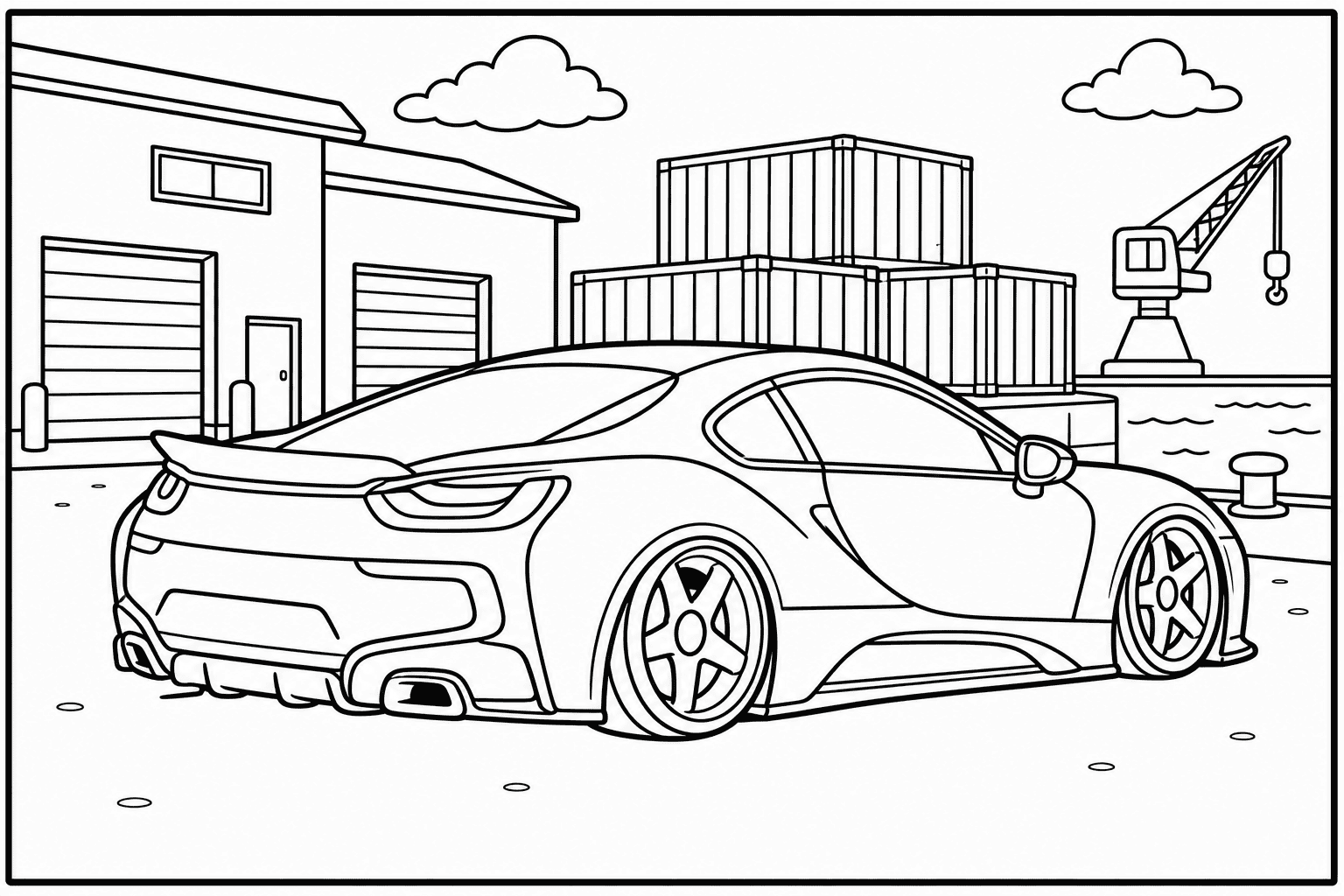 BMW I8 Coupe coloring page