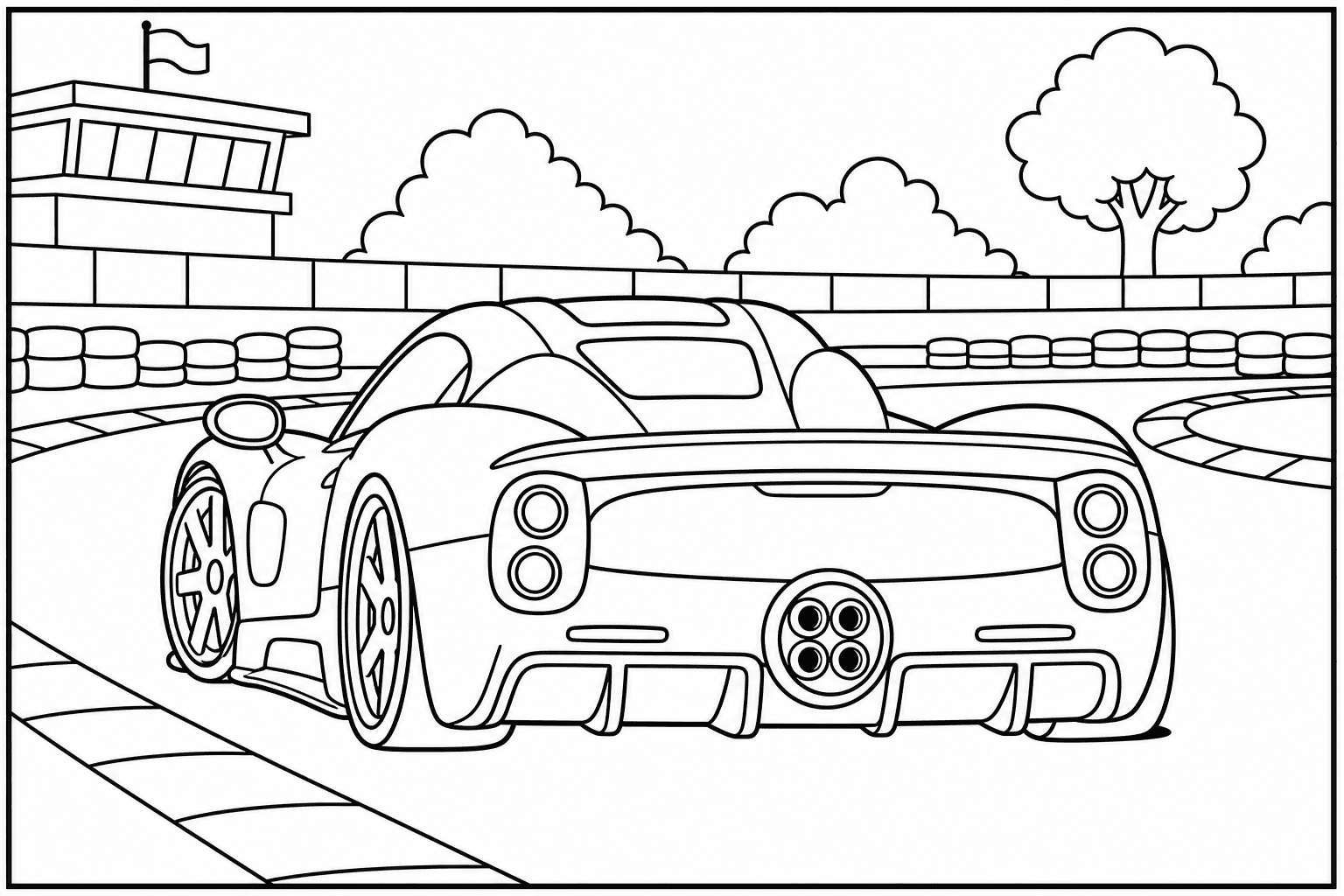 Pagani Utopia coloring page from the Exotic Cars Club book