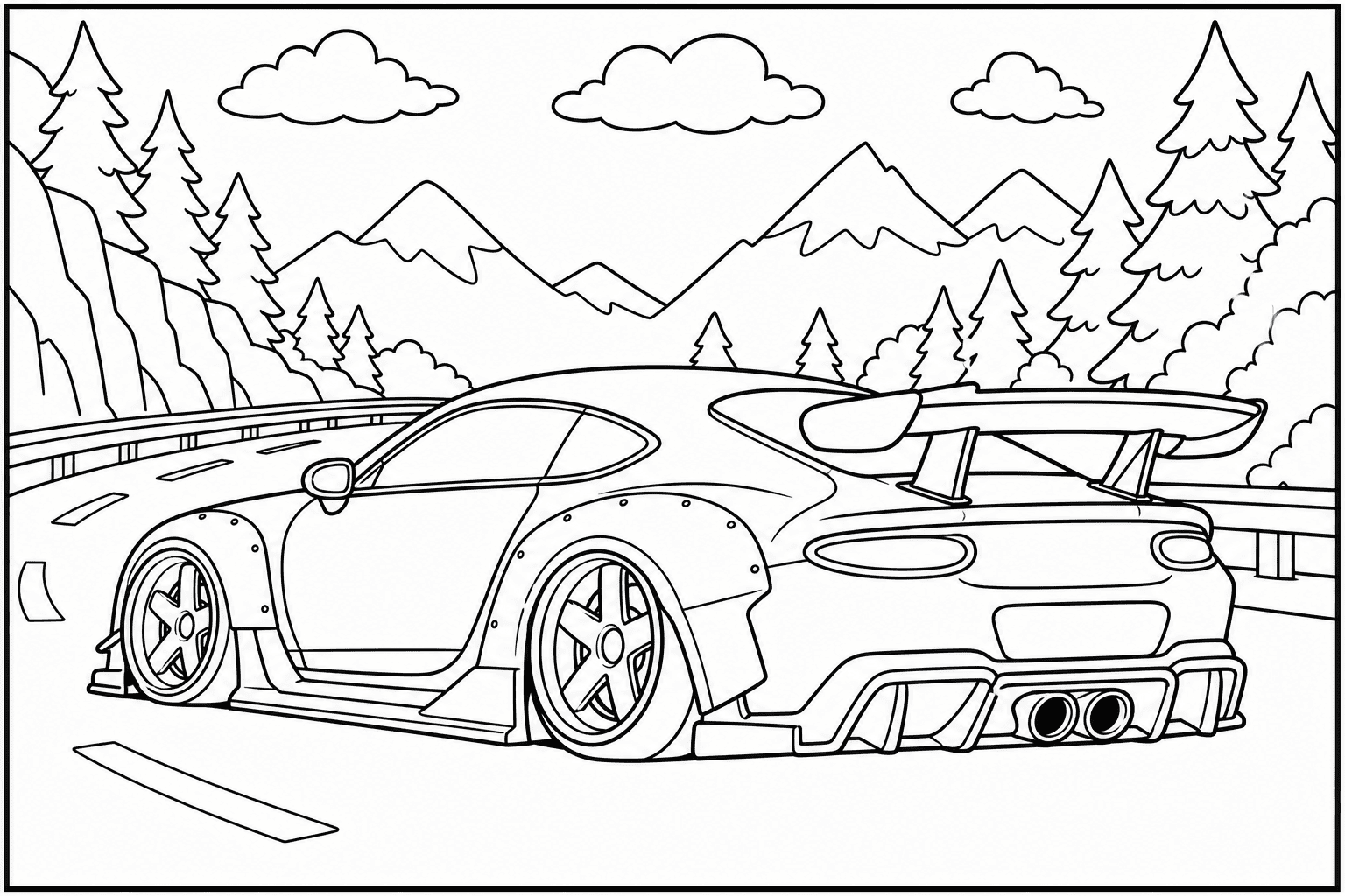 Koenigsegg Gemera coloring page from the Exotic Cars Club book