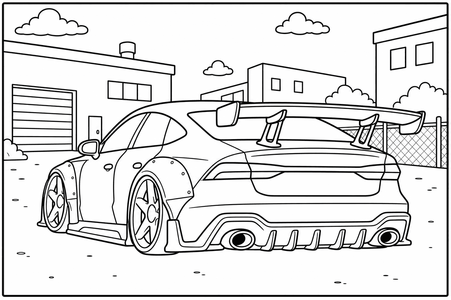 Audi RS7 Sportback C8 coloring page