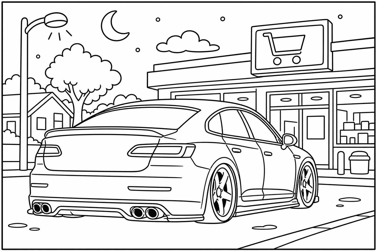 Volkswagen Arteon R coloring page