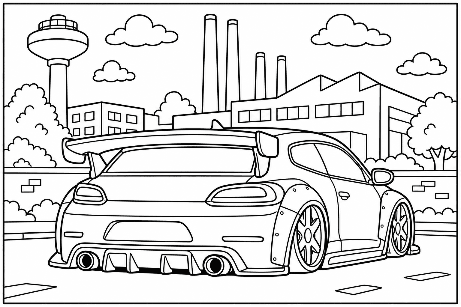 Volkswagen Scirocco R Mk3 Facelift coloring page