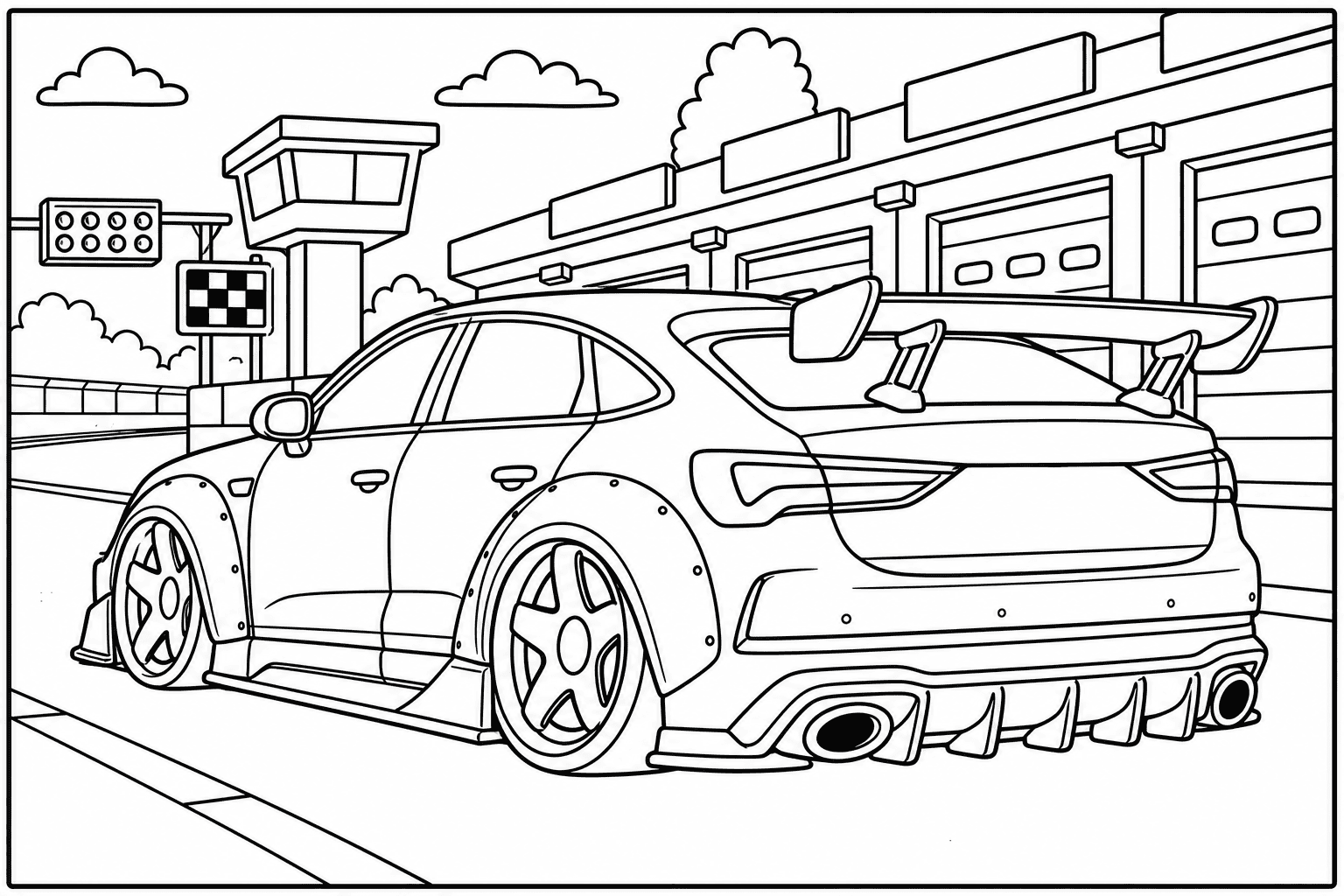 Audi RS Q3 Sportback coloring page