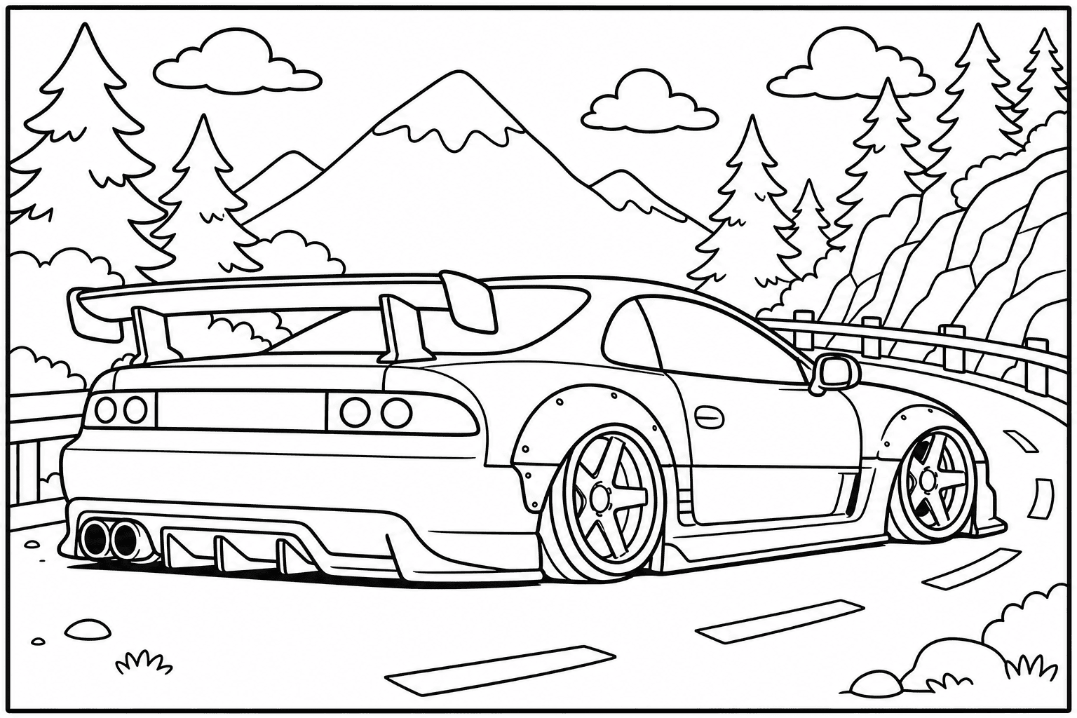 Mitsubishi 3000GT VR-4 coloring page