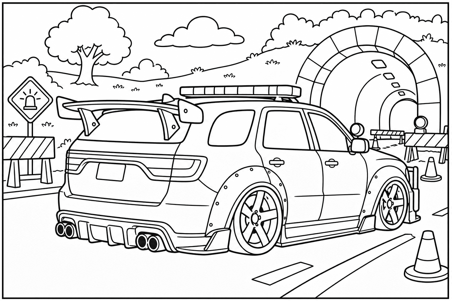 Dodge Durango Pursuit coloring page