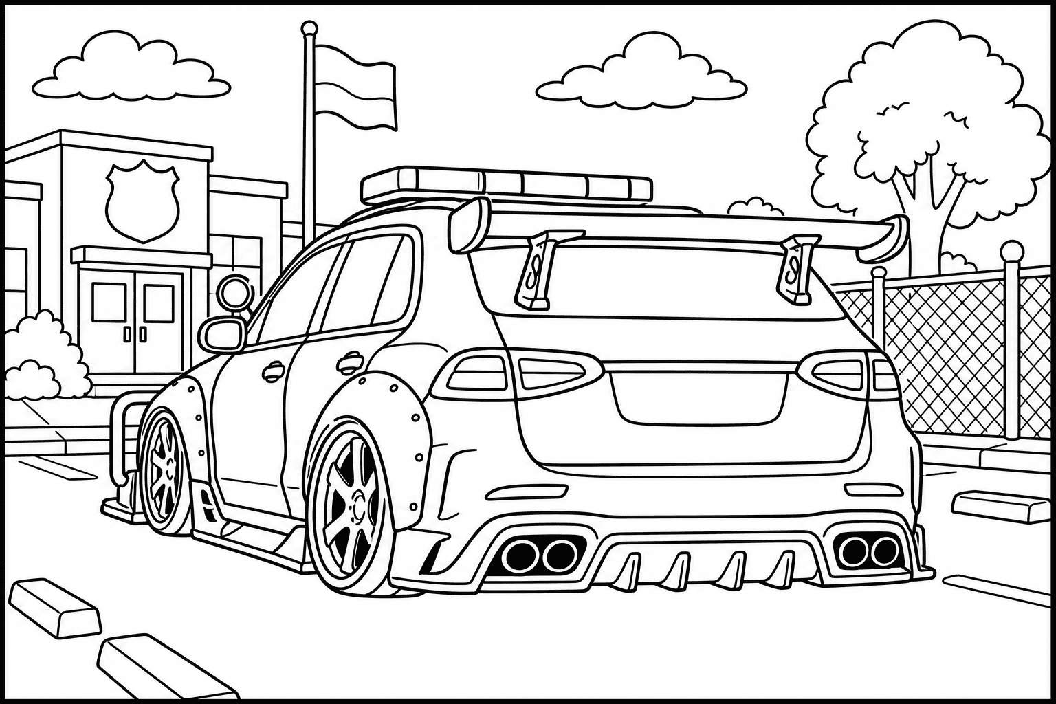 Mercedes-AMG GLE 63 S Police Spec coloring page