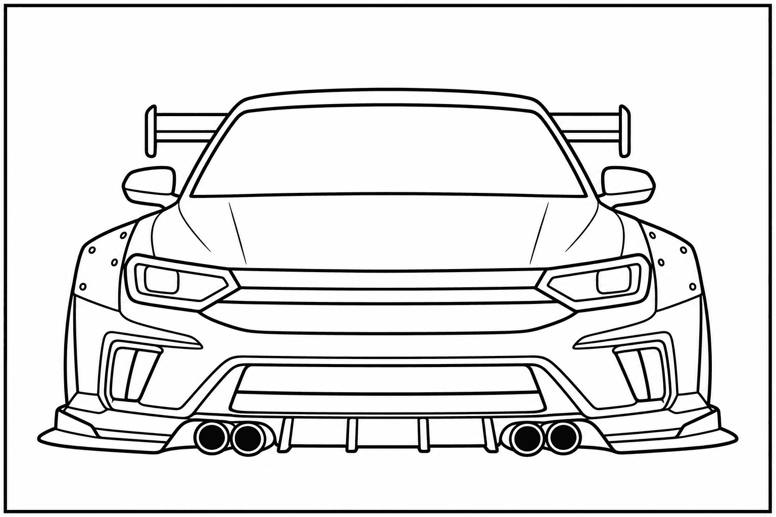 Volkswagen Jetta GLI coloring page from the Only Cars - Tuned book