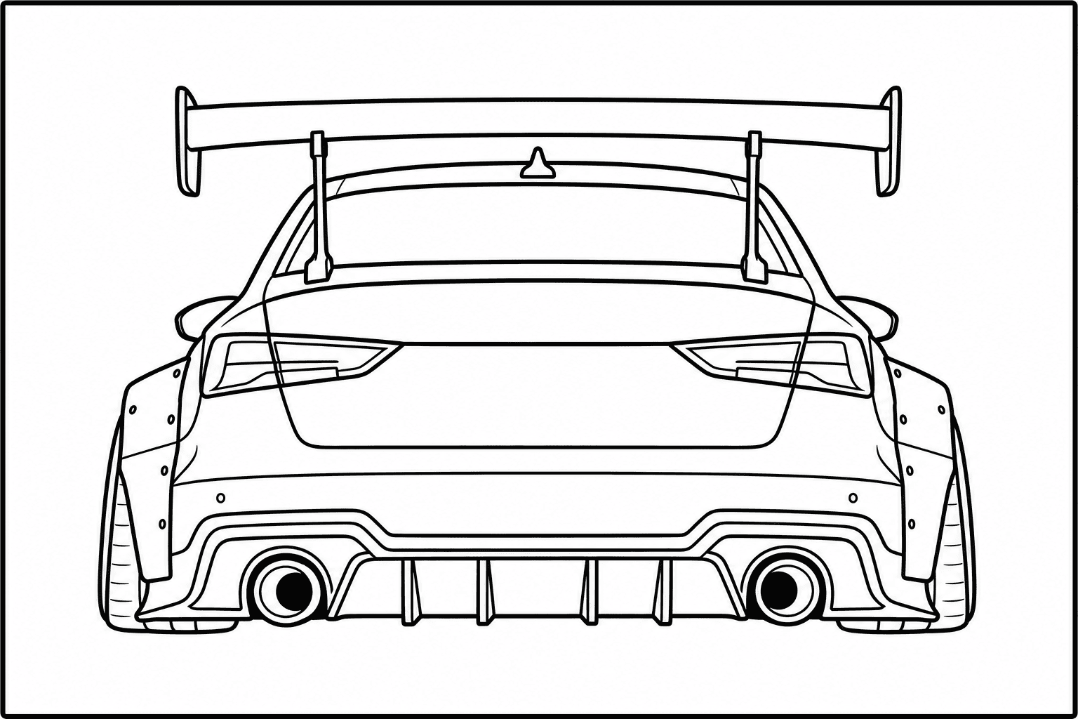Audi RS3 Sedan coloring page from the Only Cars - Tuned book